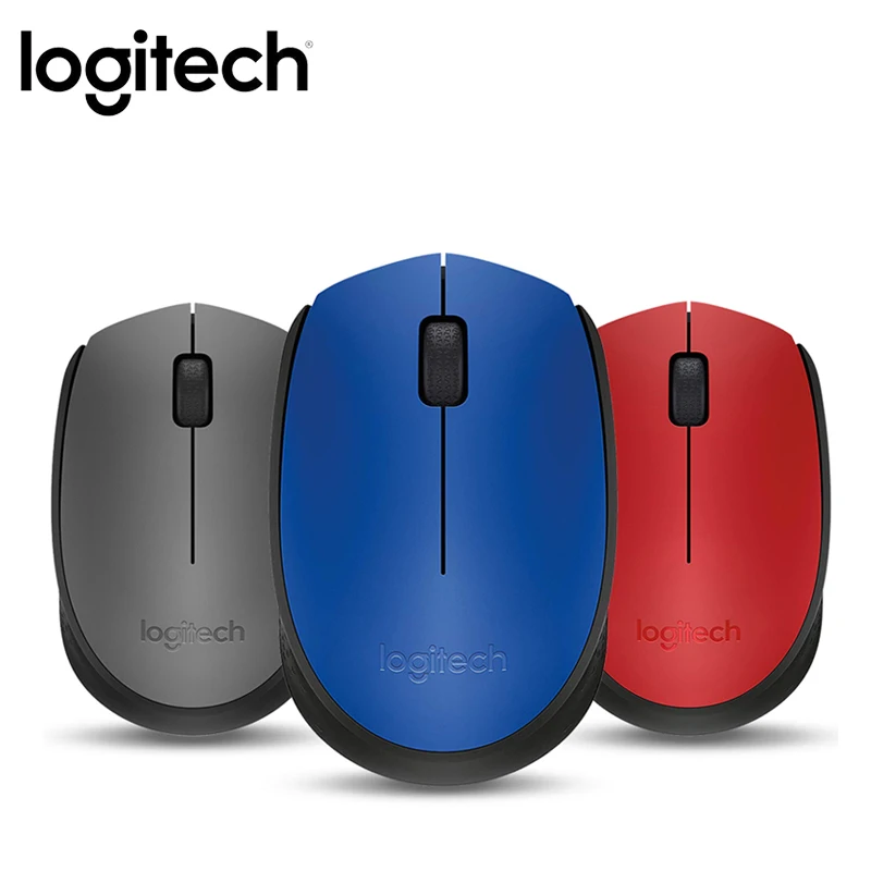 Logitech M170 2,4 ГГц Беспроводной Мышь 1000 Точек на дюйм 3 кнопки двухсторонняя колеса мыши с нано-приемник для ПК компьютер