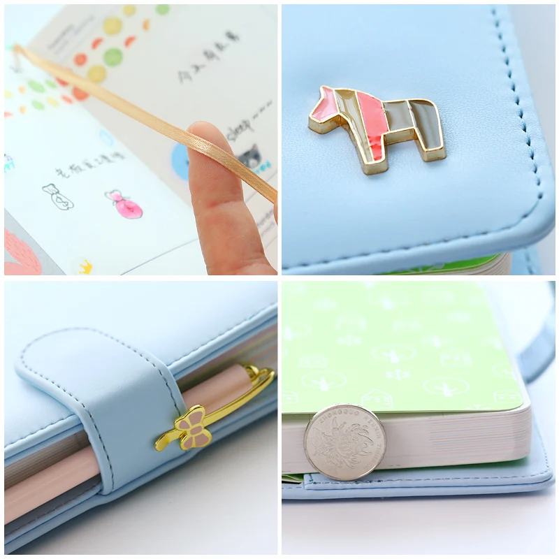 Корейский кавайный милый цветной лист ежедневный Еженедельный ежемесячный