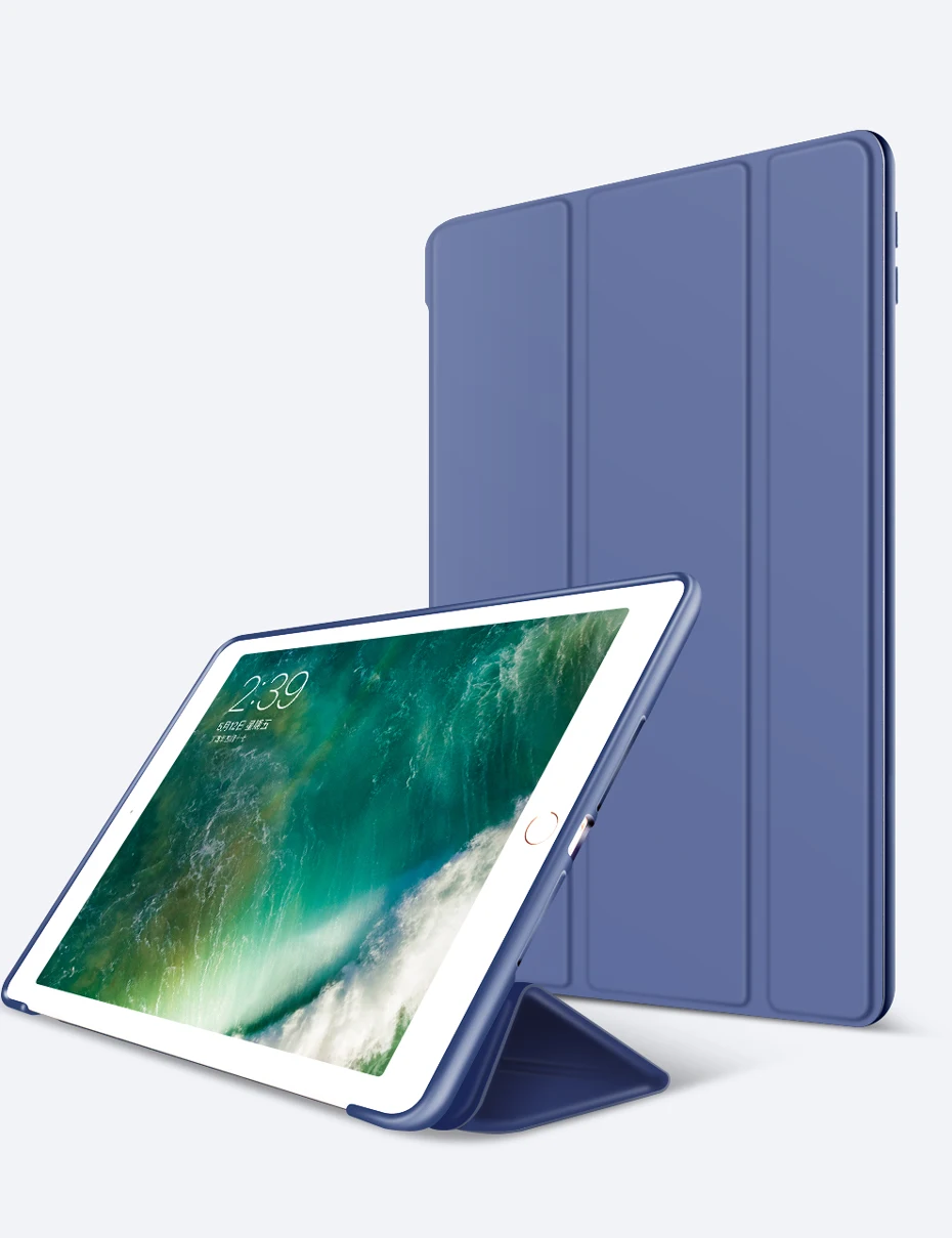 Ультратонкий умный чехол для iPad Air 2 Air 1 9," с магнитной подставкой, Мягкая силиконовая задняя крышка из ТПУ для iPad 5 6, чехол для iPad Air