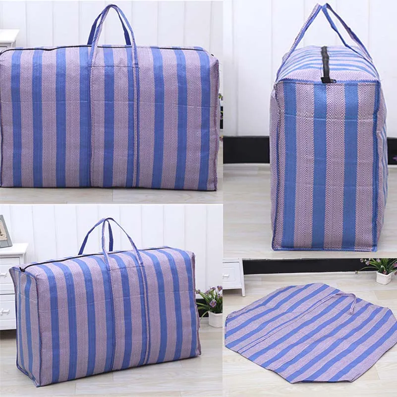 

Nylon Woven Bag Travel Women Men Large Capacity Luggage Bag Practical Moving Storage Package Bag Thicken Oxford Bag Waterproof