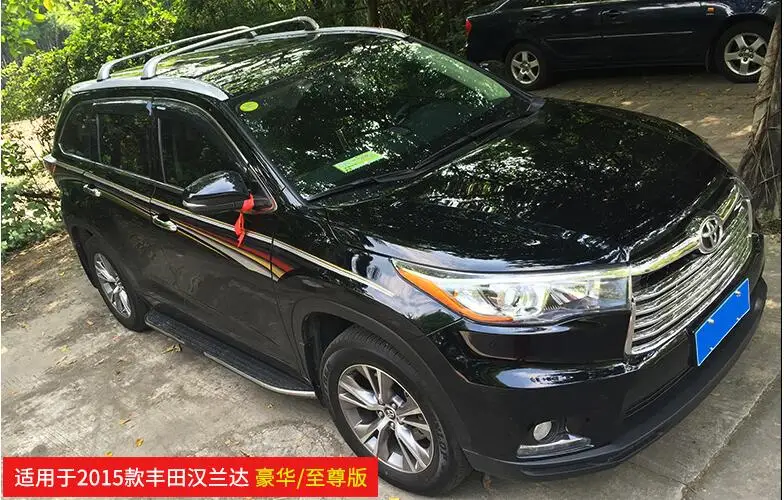 Автомобильный багажник на крышу багажный багаж поперечный бар для Toyota Highlander 2015