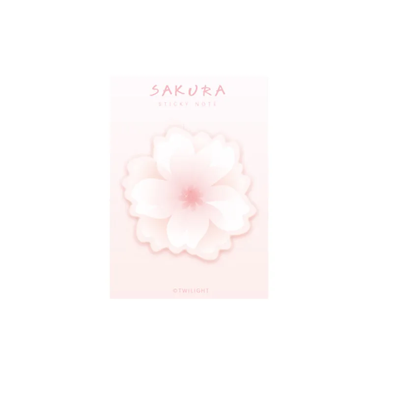 Sakura Sticky Notes розовый Kawaii memo pad круглые цветы офисные украшения Post It наклейки планировщик офиса и школьные принадлежности