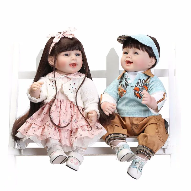 High-end силиконовые Reborn Baby Doll игрушки реалистичные моделирование Brinquedos малыша сопровождать спящего ребенка новый год Рождественские подарки