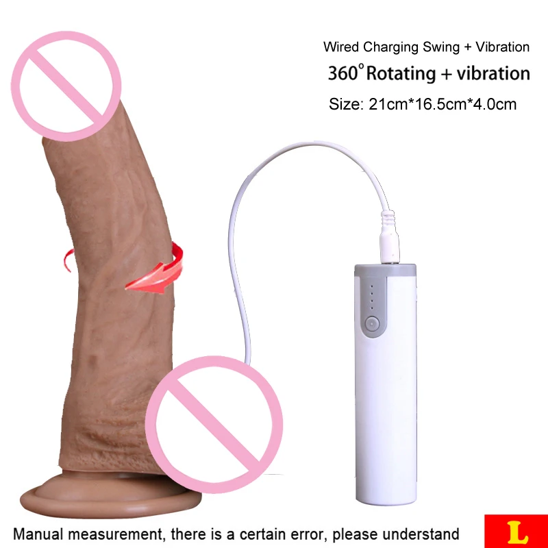  Control remoto USB recargable enorme vibrador consolador realista pene masculino artificial suave p