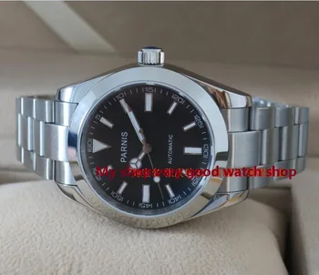 

40MM PARNIS 21 jewels Automatic Self-Wind movement Sapphire Crystal men's watch Mechanical Wristwatches 0137a