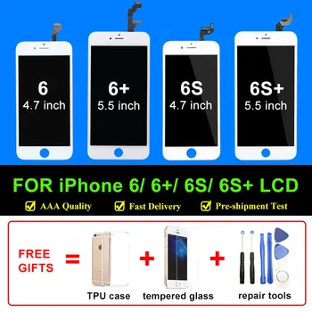 

For iPhone 6 6S LCD Display for iPhone 6 Plus/6S Plus LCD Screen Digitizer Assembly AAA Quality No Dead Pixel Pantalla with Gift