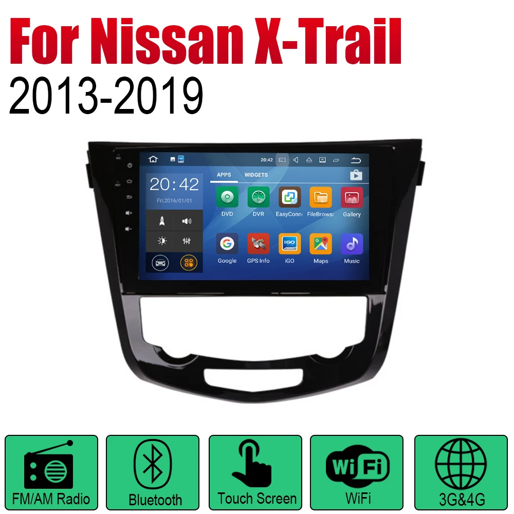 Excellent ZaiXi Android Car GPS Navi for Nissan X-Trail Qashqai Dualis Rouge 2013~2019 player Navigation WiFi Bluetooth Mulitmedia 1