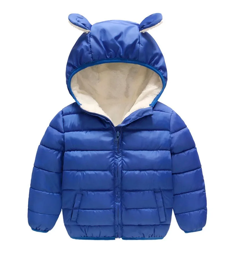 COOTELILI Baby Toddler Boys' Winter Clothing Thicken Cotton Fleece Warm Parka Jacket For Girls Infant Overcoat 90-130cm (12)