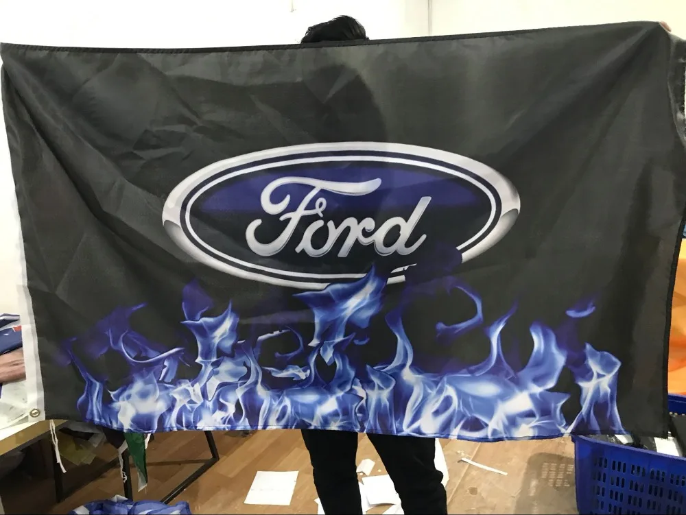 Ford flag, 90X150 CM size, 100% polyester, digital printing 1