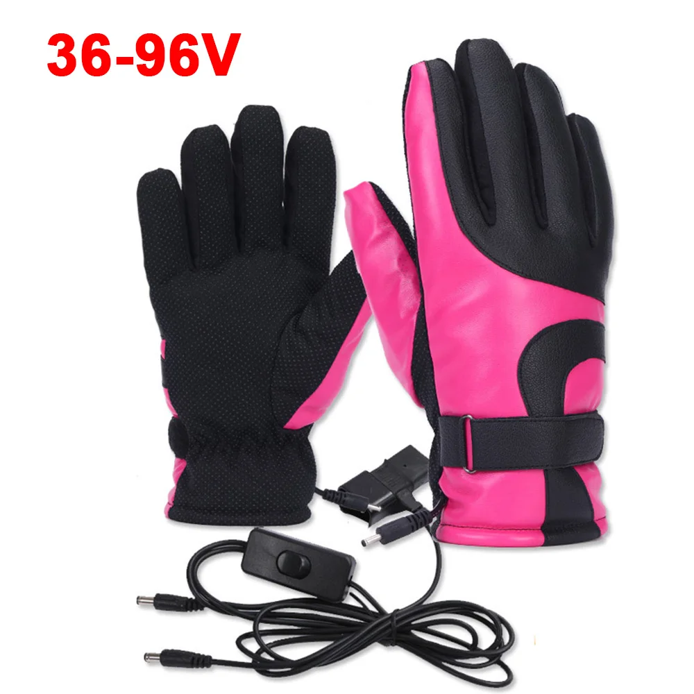 Женские мужские теплые мотоциклетные спортивные перчатки с подогревом, перчатки для спорта на открытом воздухе, Мотоциклетные Перчатки