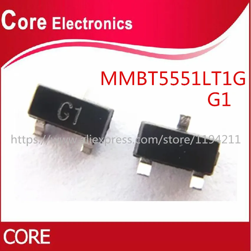 3000 шт. MMBT5551LT1G MMBT5551 SOT 23 2N5551 SMD NPN высоковольтный транзистор 5551 Mark G1|Транзисторы| |