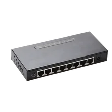 8 Порты и разъёмы сети гигабитный коммутатор 10/100 Мбит/с Fast Ethernet Lan концентратор полный/полудуплекс sup Порты и разъёмы VLAN металлический корпус
