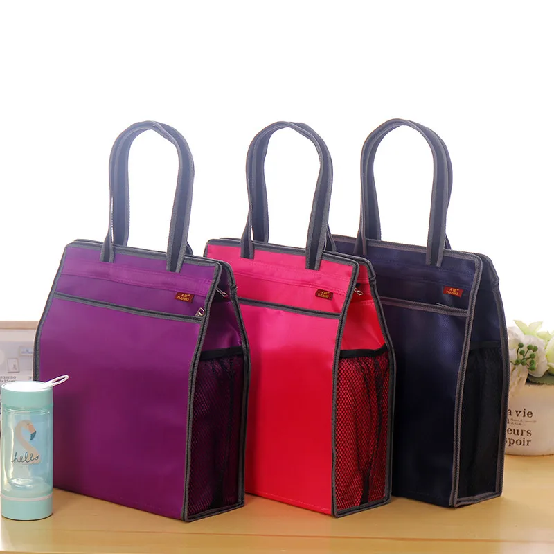 

Durable A4 Portable Canvas Document Bag Zipper Waterproof Briefcase Multipurpose File Folders Storage Filling Bag Escolar
