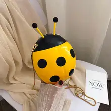 Милая сумка с божьей коровкой, детская мини-сумка на плечо, милые Мультяшные сумки-мессенджеры, Мультяшные маленькие сумки через плечо для девочек, мини Детская сумка#20