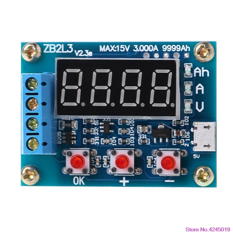 Новинка ZB2L3 литий ионный свинцово кислотный измеритель емкости аккумулятора