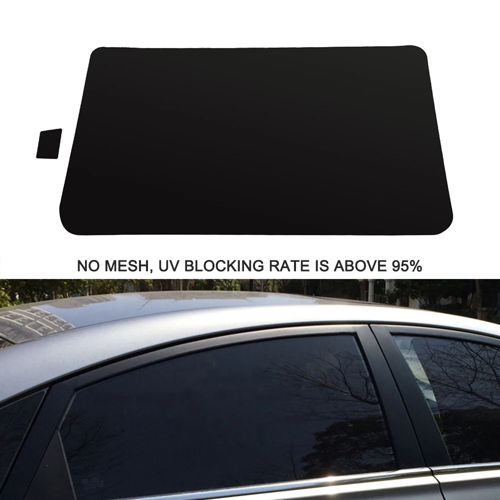Автомобильный Стайлинг, УФ-наклейка, автомобильные солнцезащитные очки, Электростатическая наклейка, боковое окно, Солнцезащитная пленка, наклейка 105*52 см 63*42 см 72*51 см