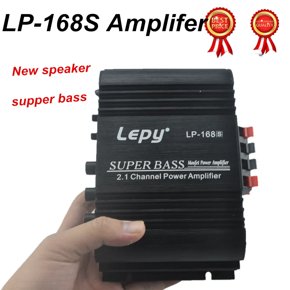 Lepy LP168S 12 В Мощный сабвуфер 2,1 канал Авто Аудио Бас выход HiFi стерео звук с функцией AUX автомобильный усилитель громкий динамик