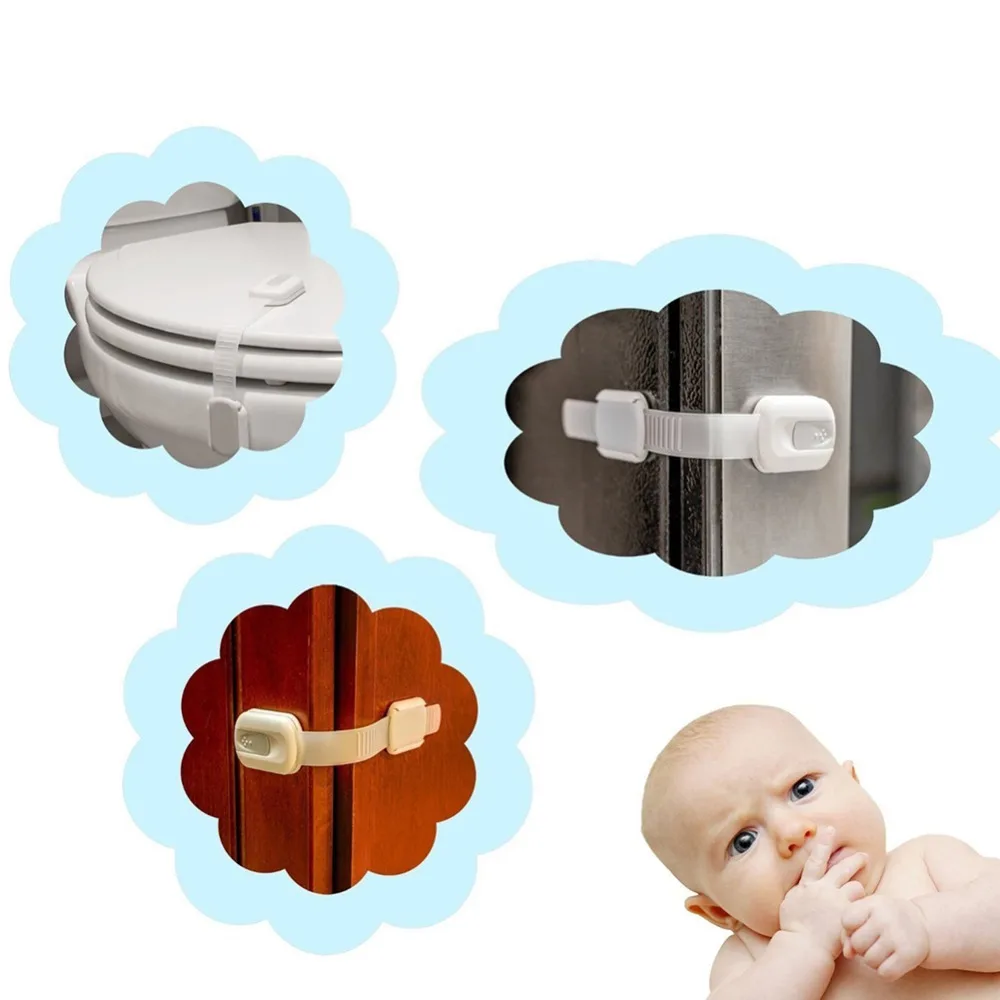2pcs Adjustable Baby Child Safety Locks Child Proof Strap Latches Locks