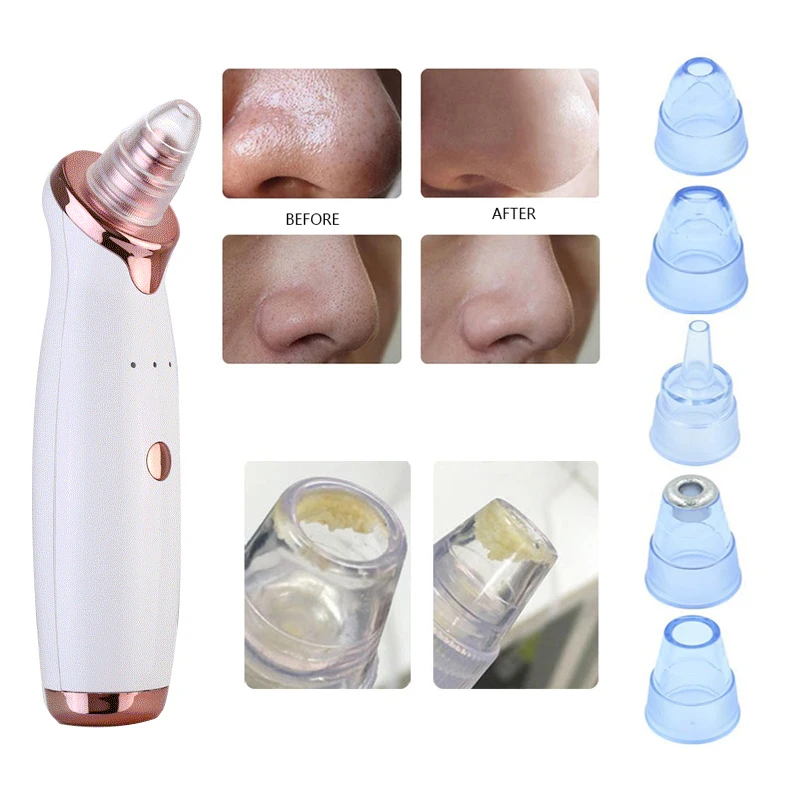 

Nose Blackhead Vacuum Suction Comedones Dot Pimple Remover Machine Cleaner Pore Electric Blackhead Instrument Skin Care Tools