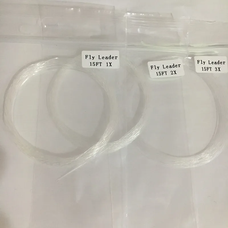 50PCS/LOT Free Shipping Quality Nylon Fly Leader Tapered Leader Fly
