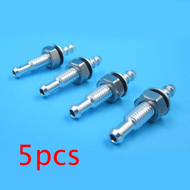 

5Pcs 4*7mm Silicone Hose Connector With M6 Threaded Water Nozzle Faucet Spare Part for RC Electric/Gasoline Boat Model 35mm