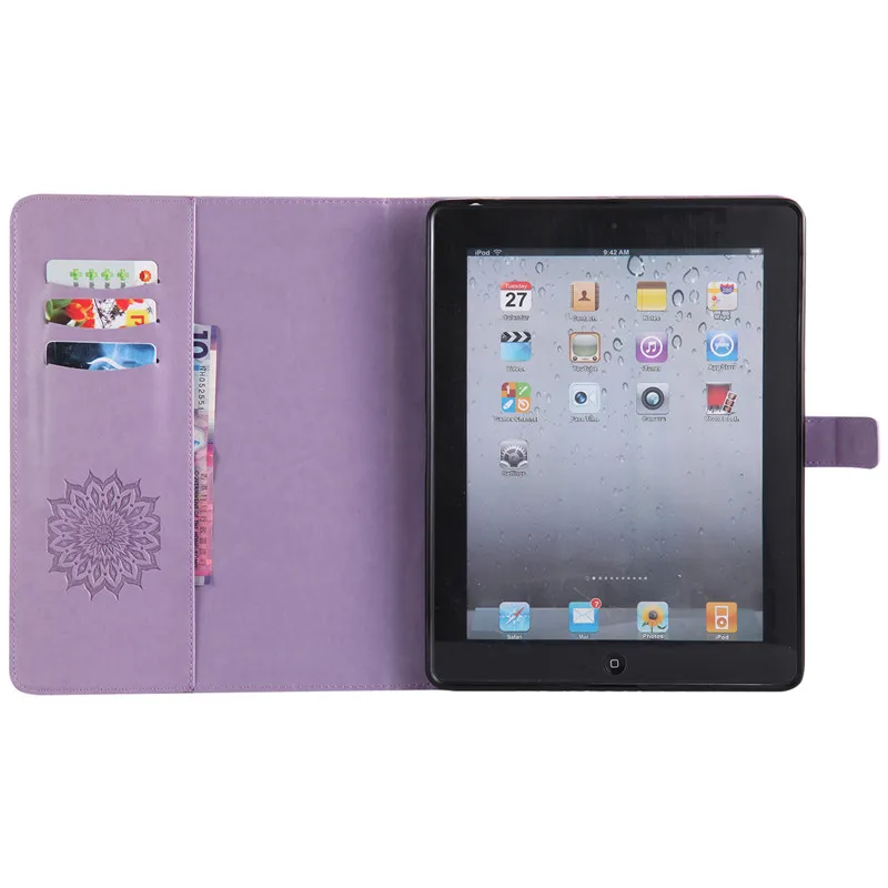 Wekays для Apple IPad 2 3 4 Защита от солнца цветок Смарт Кожаный флип Fundas чехол для IPad 2 3 4 IPad2 IPad3 IPad4 чехол для планшета