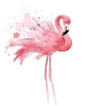 

6088 Young Flamingo - Paint by Numbers Kits for Adults DIY