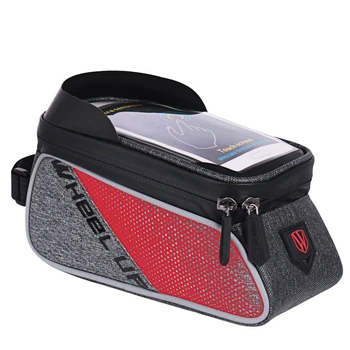 

WHEEL UP 6.0 Phone Touch Screen Waterproof Bicycle Bag MTB Road Bike Rainproof Cycling Top Front Tube Frame Case Accessories