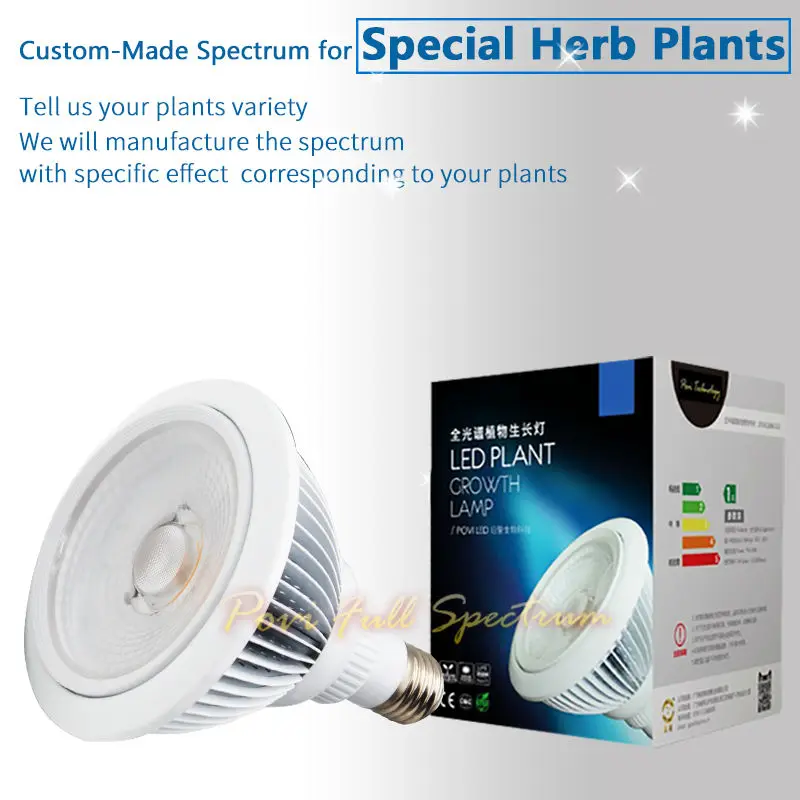  POVI Full Spectrum LED Grow Light E27 PAR38 Garden Lamps AC85~265V LED Hydroponics Lamps For Flower - 32465813121