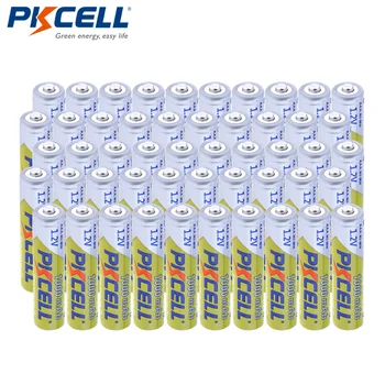 

Wholesale 50Pcs/lot PKCELL Ni-MH AAA Battery 1000mAh 1.2V 3A NIMH AAA Rechargeable Battery Batteries for Camera Flashlight