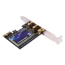 450Mbps Wireless PCI-E PCI Express Card Adapter with 3Pcs 2dBi External Detachable Antenna and CD Driver for Intel 6300 Chipset