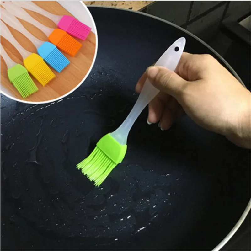 1pcs Grill Oil Brushes Silicone Oil Pen Cake Butter Bread Pastry Brush Baking BBQ Brush Basting