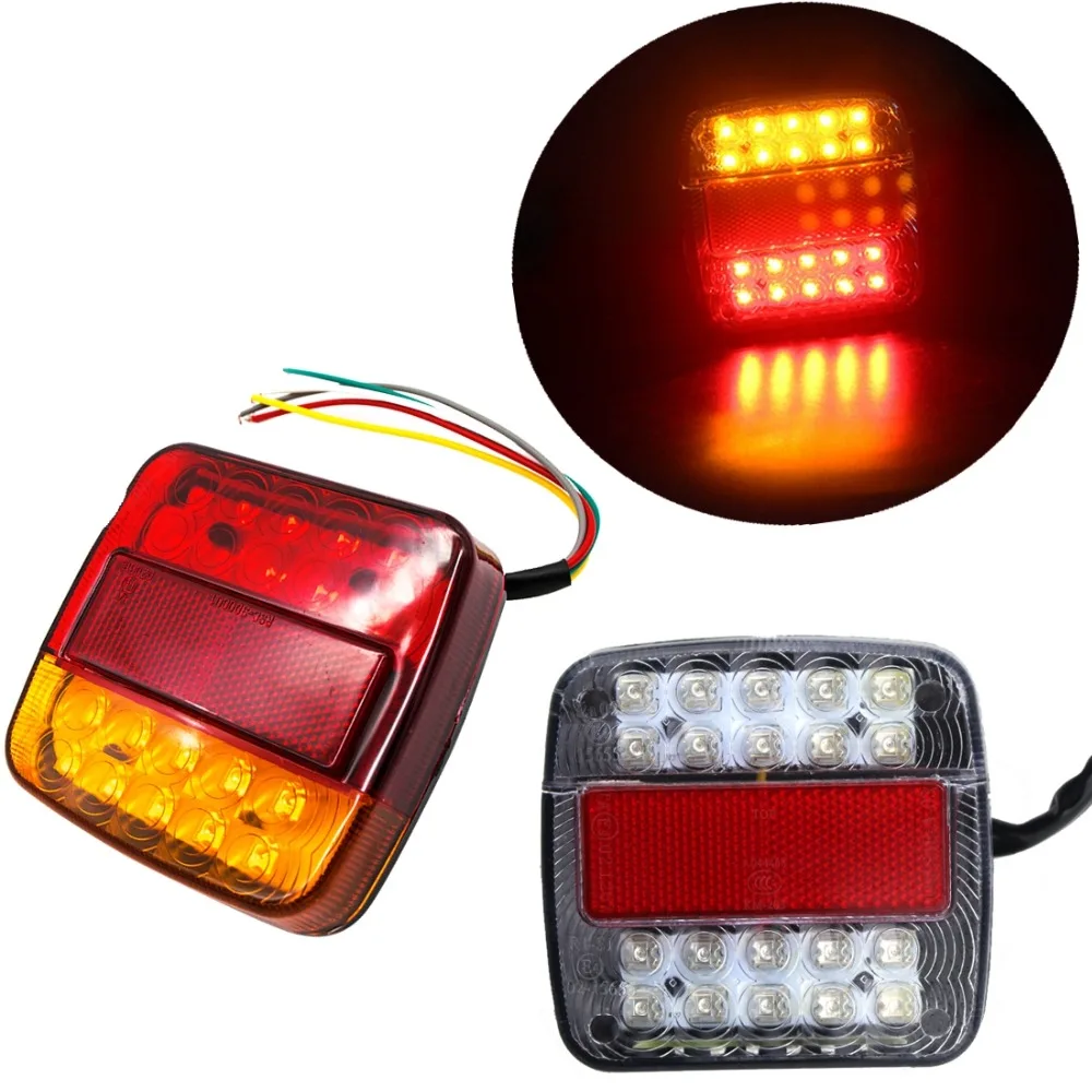 Universal ~ STOP// Turn /& Reverse TAIL LIGHT ~ Triple Bolt Mount 5.5/" x 7/"