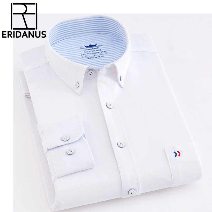 

Brand New Men Shirs 100% Cotton Fashion Casual Long Sleeve Business Formal Non Iron Social Solid Design Male Shirt Slim Fit X617