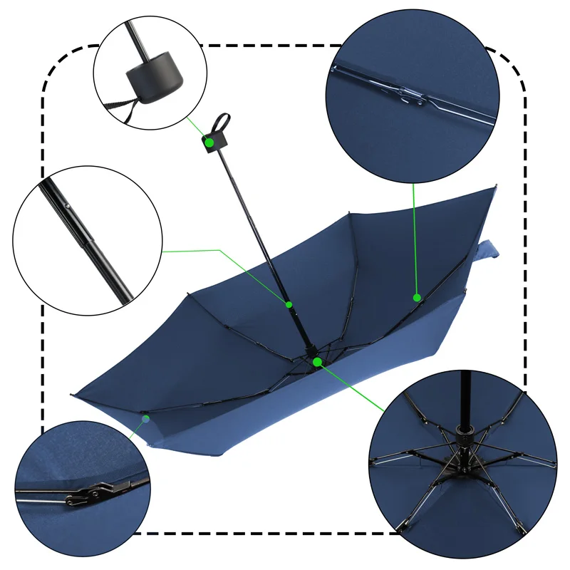 Ультра легкий мини-зонтик для дождя для женщин 5 складной ветростойкий портативный зонтик легкий прочный дождевик для мужчин 6K дорожный маленький зонт