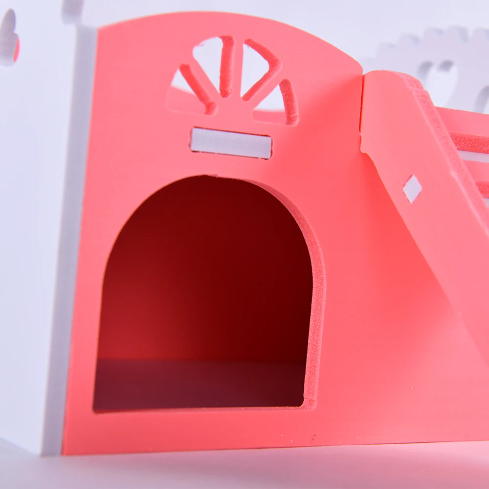 pet house for chinchillas cage for rats Guinea pig cavies carrier accessories for hamster hammock rat small animals supplies rabbit hutch cage hamster pink (6)