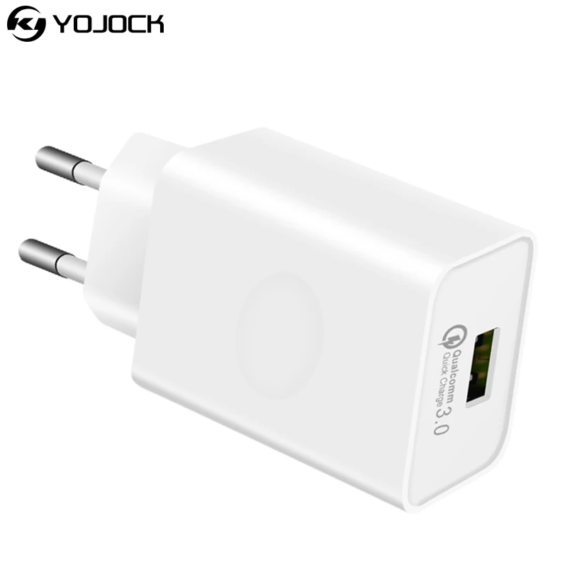 YOJOCK USB быстрое зарядное устройство Быстрая зарядка QC3.0 2 0 EU US вилка для