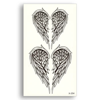 

Wings Tattoo Sticker Water Transfer Fake tattoo Disposable Waterproof Temporary Stickers beauty Cool Body Art Beauty Makeup
