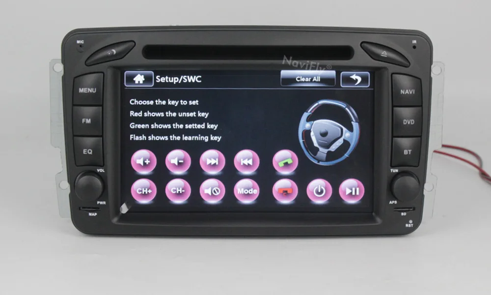 Flash Deal Navifly Windows ce 2DIN Car dvd player multimedia radio audio For Mercedes Benz W209 W203 W168 ML W163 W463 Viano W639 Vito RDS 21