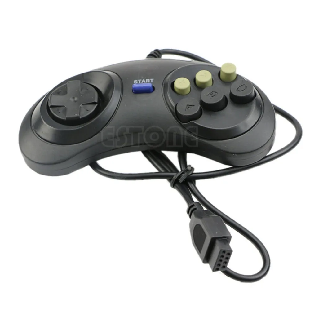 6 Button Wired Pad Gamepad Controller For Mega Drive Megadrive Sega MD Genesis 6 Button Wired Pad Gamepad Controller For Mega Drive Megadrive Sega MD Genesis