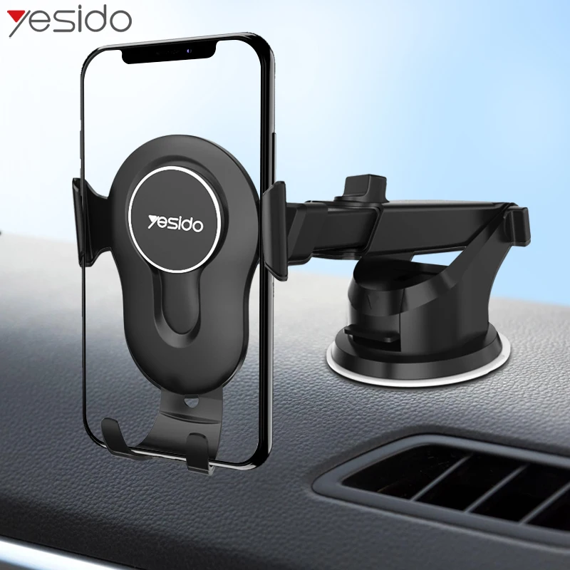 Yesido C44 телескопическая присоска гравитационный Автомобильный держатель для телефона на лобовое стекло автомобиля приборной панели Автомобильный держатель для Iphone подставка