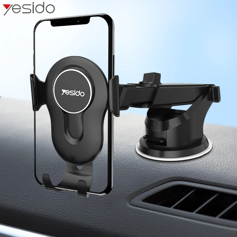 

Yesido C44 Telescopic Sucker Gravity Car Phone Holder For Phone In Car Windshield Dashboard Car Mount Holder For iPhone Stand