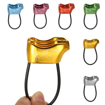 

#Outdoor Climbing Rope Pulley ATC Belay Rappel Device Rock Climbing Carabiners Abseiling Mountaineering Rope Survival Equipment