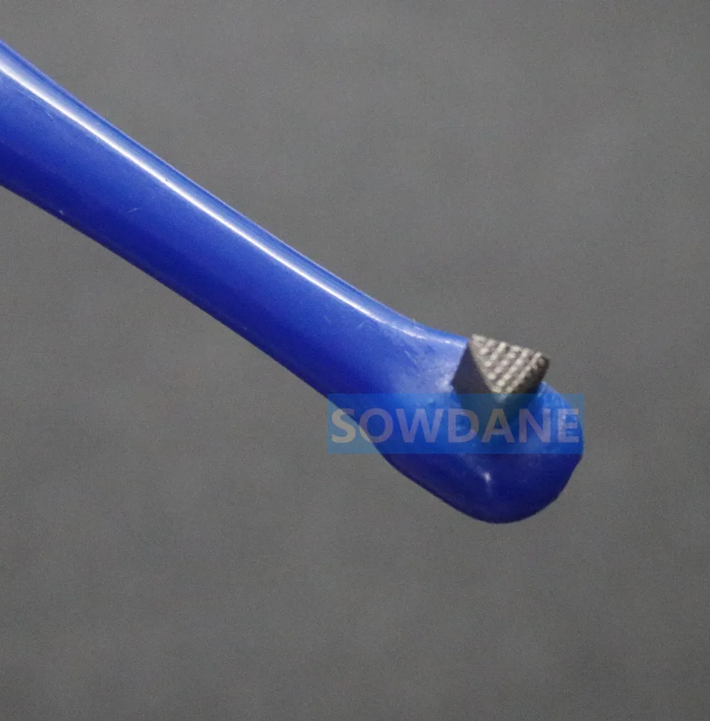 Стоматологическая Ортодонтическая полоса местный толкатель двойной наконечник Лифт Стоматологическое кольцо толкатель Автоклавный синий цвет инструмент пластиковая ручка