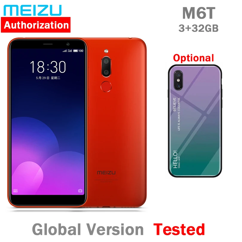 

Global Version MEIZU M6T 4G LTE 3GB RAM Octa Core 5.7" HD IPS Screen Dual Rear Camera 3300mAh Cell phone