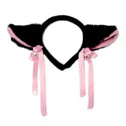 SDFC-косплей: милая повязка на голову с кошачьими ушками-черный