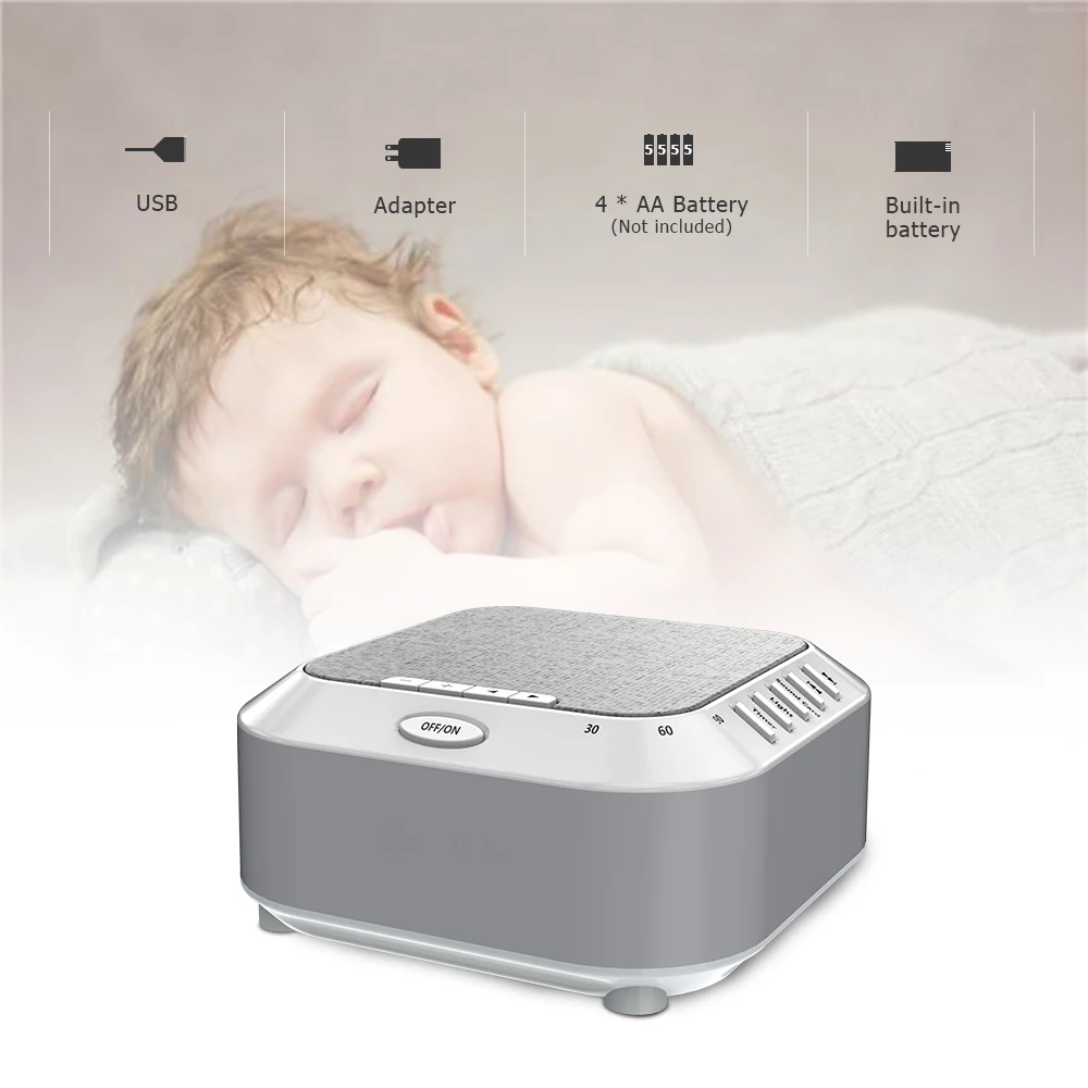 Детские пустышки для сна звуковая машина для сна и храпа профессиональная естественная белая шумовая машина для терапии сна с 5 успокаивающими звуками