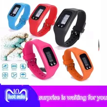 Длительный срок службы Многофункциональный цифровой дисплей ЖК-дисплей шагомер Бег упражнения фитнес ходьбы Счетчик Калорий спортивные часы