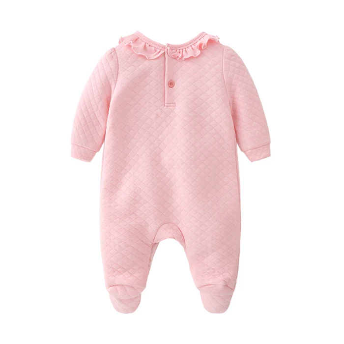 Одежда для новорожденных девочек осенний хлопковый комбинезон с шапочкой для малышей от 0 до 3 месяцев, теплый костюм одежда для малышей ropa de bebe