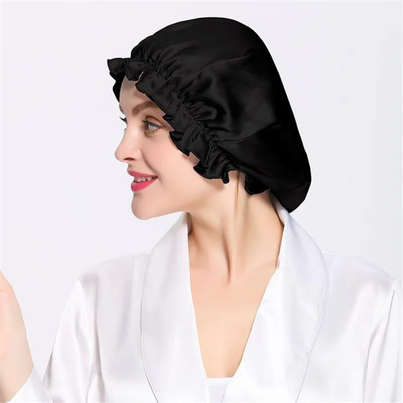 ALX- домашняя шляпа/шелковая вечерняя шапочка для сна Защита Шапки для волос Бытовая ежемесячная Кепка сезон тонкий стиль